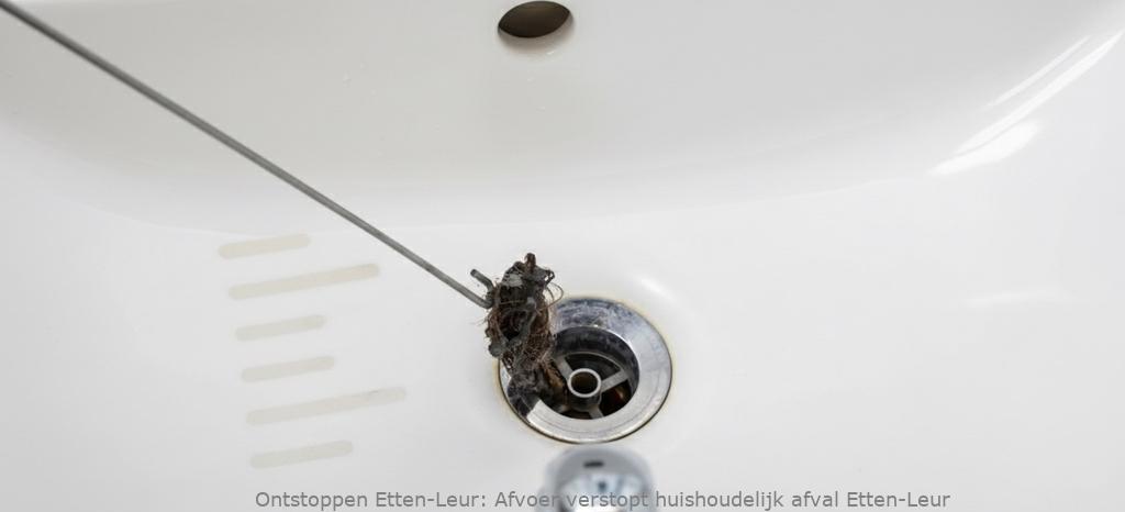 Afvoer verstopt huishoudelijk afval Etten-Leur