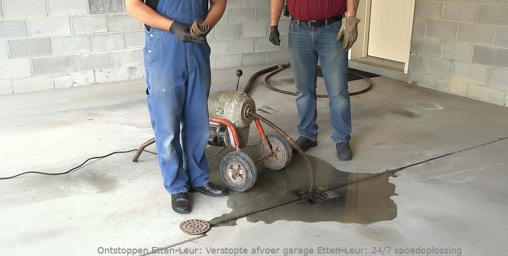 Verstopte afvoer garage Etten-Leur: 24/7 spoedoplossing